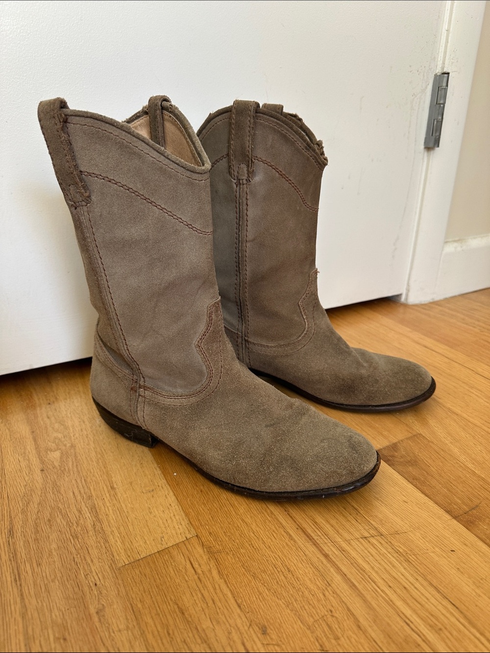 Suede Cowboy Boots